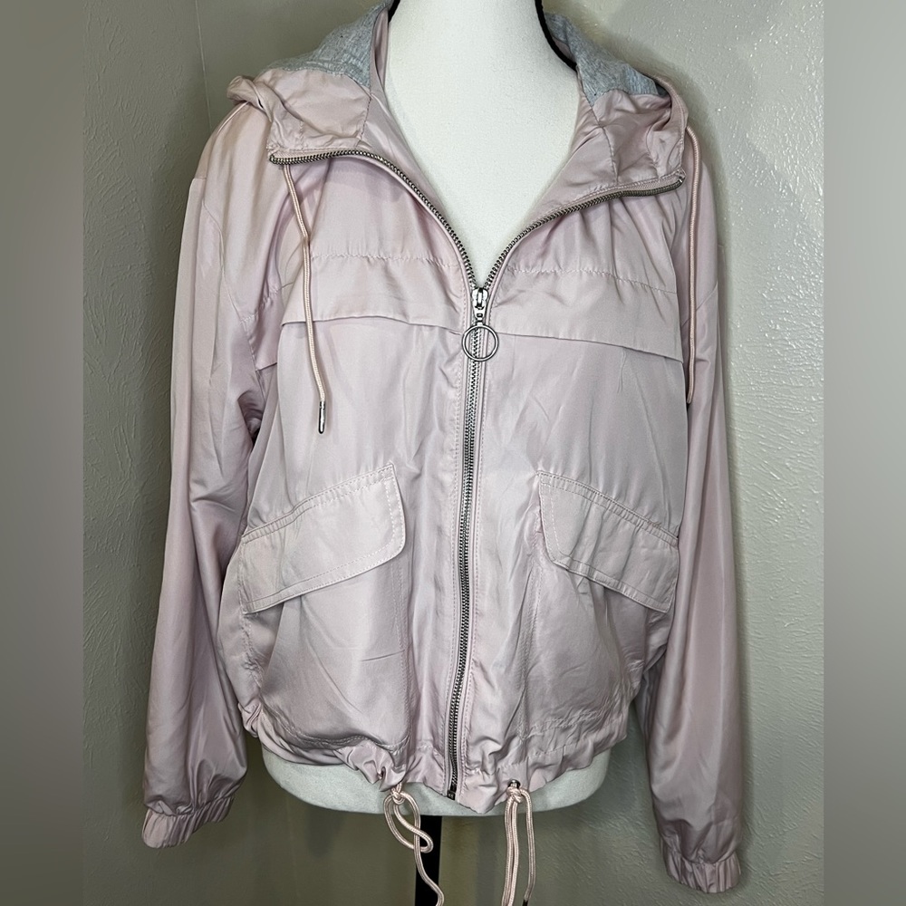 NEW!!  Zip up coat.  Light pink color